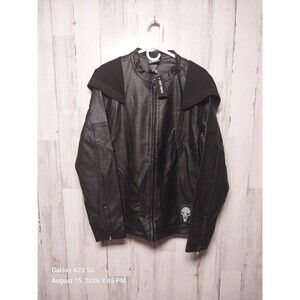 Overwatch Reaper Jacket L Black Faux Leather Death Walks Among You Blizzard NWT